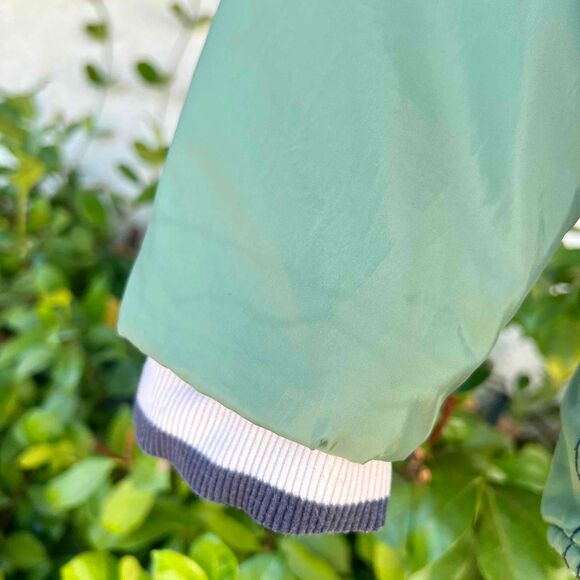 Reversible Camo Bomber Green Blue Varsity Jacket Unisex Mens Small Womens Medium - Picture 5 of 8